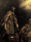 El Greco The Stigmatization of St Francis painting